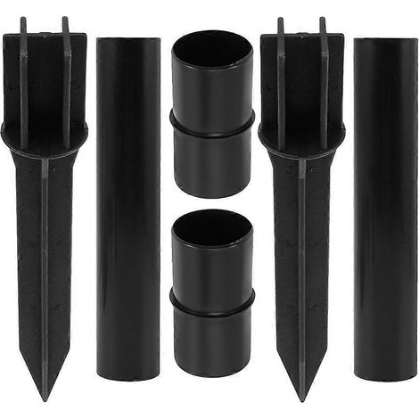Lot de 6 piquets pour lampes solaires d'extérieur, avec rallonges et connecteurs, pour jardin et terrasse. (1/4)