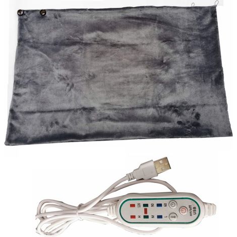 Couverture chauffante pour personnes âgées – Douce et moelleuse, sans fil, 102 x 64 cm, arrêt automatique, chauffage rapide, idéale (1/5)