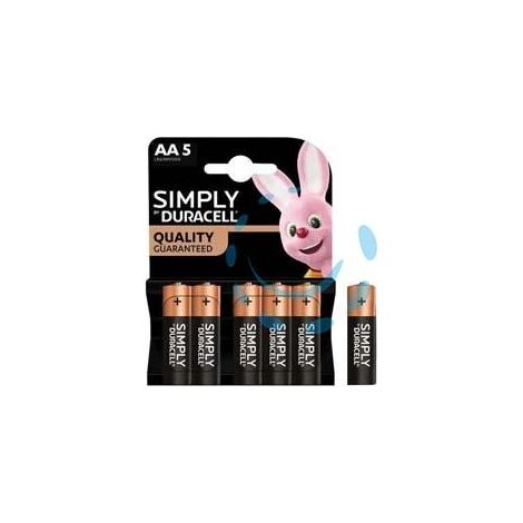 PILA STILO ALCALINA SIMPLY (MN1500) BLISTER 5 PEZZI