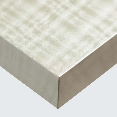 DIMEXACT - Revêtement mural or blanc torsadé - 122 cm x 0.5 m - En Rouleau (1/2)