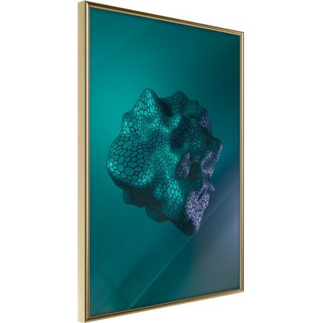 Affiche Murale Encadrée "Sea Fossil" 40 x 60 cm Or (1/2)