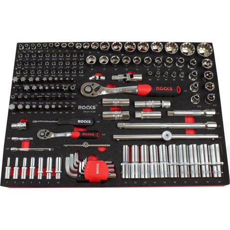 Set utensili professionale Master Garage 155 pezzi ROOKS (OK01.3136) (1/2)