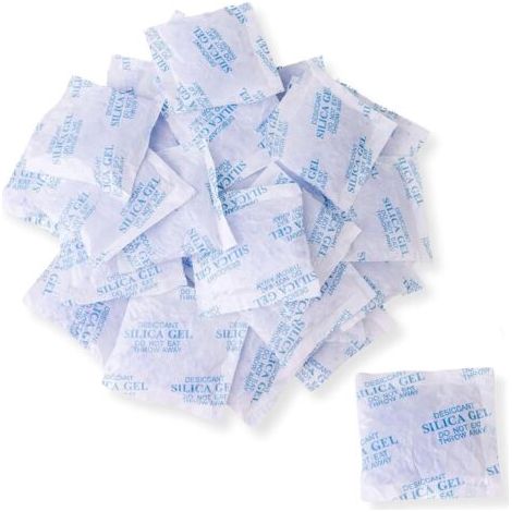Silica Gel Beutel Trockenmittel regenerierbar mit Indikator als Trockenmittel Päckchen für Elektronik, Schmuck, Filament, Lebensmittel 10g 30Stk