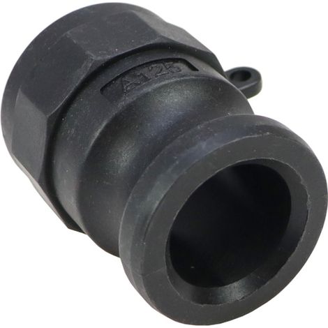 Conector de acoplamiento rápido Camlock tipo A de polipropileno PP de 1 1/4" x 32 mm PZL HYDRAL (1/4)