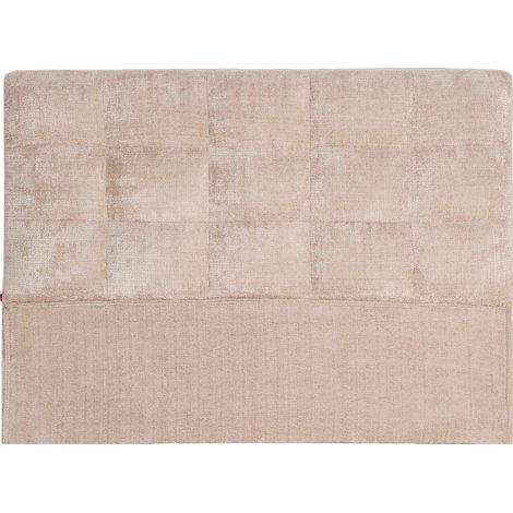 Tête de lit beige contemporaine effet marbré - beige effet marbré (1/4)