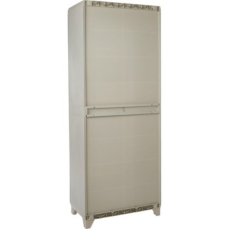 Armadio Portascope Wood Keter Ppl Beige 2 Ante H 68 x 39 cm 173 cm (1/4)
