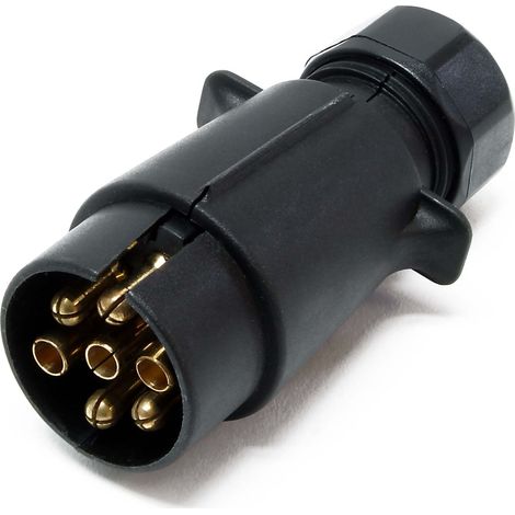 Spina rimorchio 7 poli 12V per carrello, caravan e portabici (1/5)