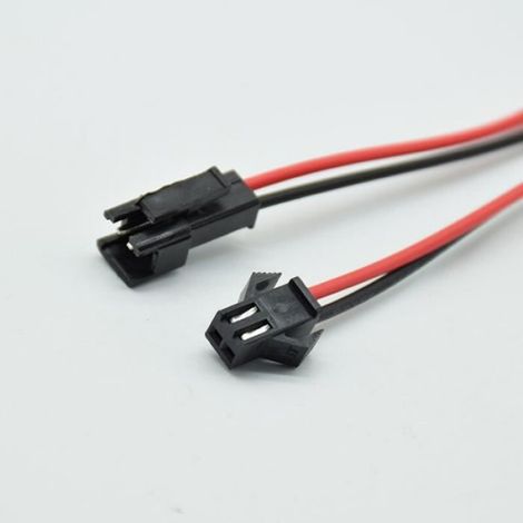 10 Pièces-5 Paires De Cables Jst Sm De 15cm De Long, Connecteur De Fil Male à Femelle à 2 Broches (1/4)