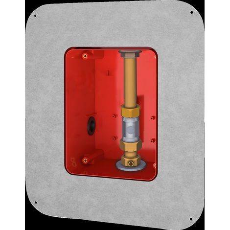 KWC Rohbauset, F5, Systembox R5, Duschen, Kalt- Oder Vorgem. Warmwasser, Klebefl (1/2)