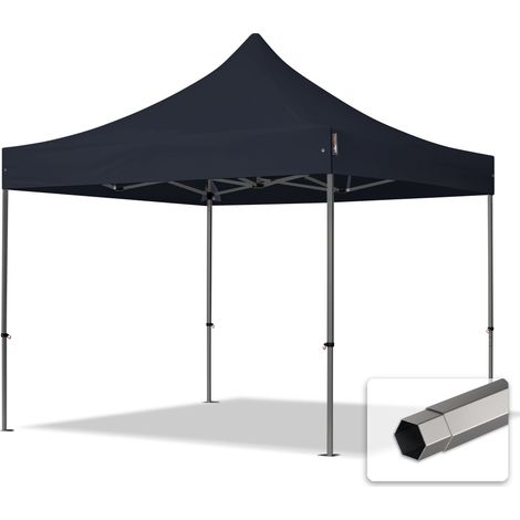 3x3 m Tonnelle pliante Acier, PES 750, noir