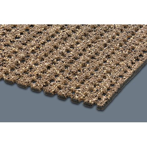 Tapis Gravel Scrape en rouleau - Beige - Largeur 120 cm - Par mètre linéaire