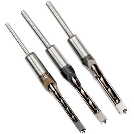 Lame de ciseau à bois haute résistance avec trou carré, outil de menuiserie précis pour usinage du bois, 6,4 mm (1/4 po)