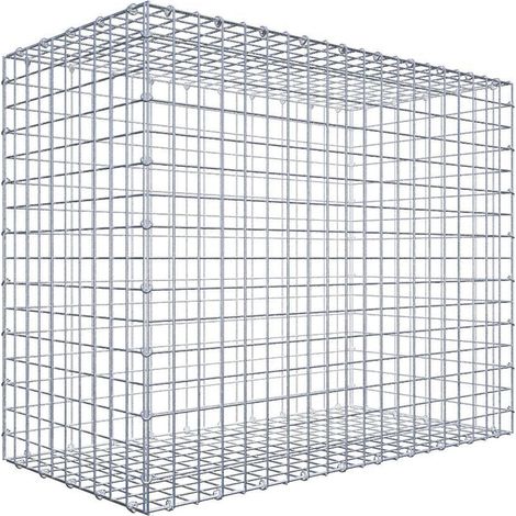 Gabiondeco - Gabion 100 cm x 80 cm x 50 cm (L x H x P). mailles 5 x 5 cm. Fermeture par anneaux en c - Made in Germany (1/5)