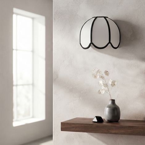Aplique de Pared con Pantalla Blanca y Negro  Serie IRIS (1/5)
