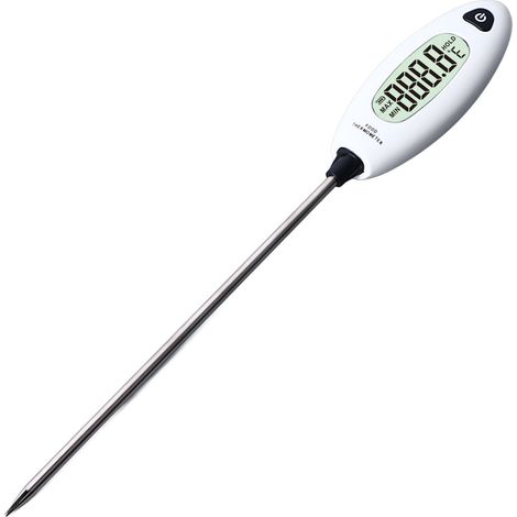 Thermomètre de cuisine numérique écran LCD sonde en acier inoxydable pour viande pâtisserie cuisson maison (1/5)