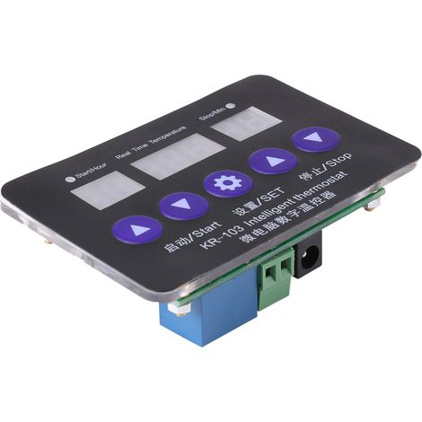 Contrôleur de température numérique 12 V, interrupteur de commande de thermostat 10 A avec sonde (1/5)