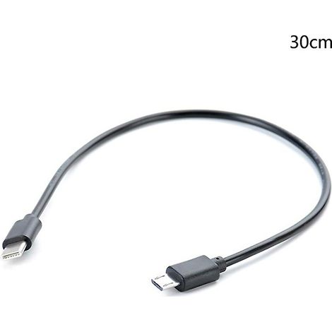 Type C USB-C to Micro USB Cable Micro B USB Type C Cable Male to Male Data Cable 30CM (1/5)