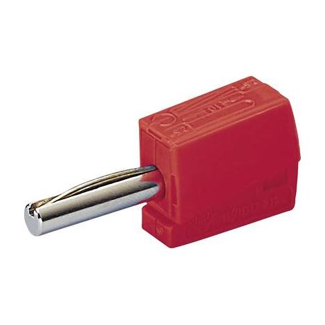 Fiche banane mâle Ø de la broche: 4 mm WAGO 215-212 rouge 1 pc(s) (1/2)
