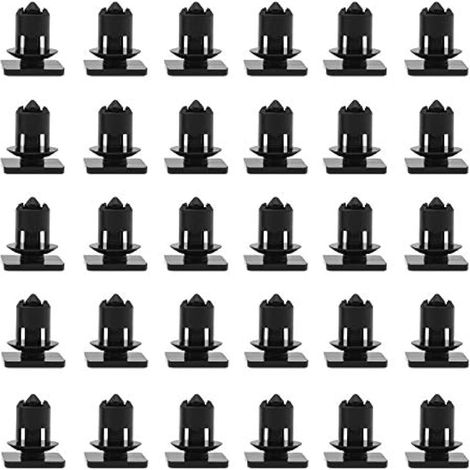 701867549 Garniture de toit auto - Clips de fixation intérieure noirs pour trous de 8mm Lot de 30 (1/3)