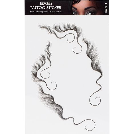 Autocollant de ligne frontale capillaire imperméable pour femmes, tatouage naturel de contour de cheveux ED-16 (1/5)