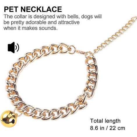 Collar con cascabel para perro con 1 accesorio decorativo (1/5)