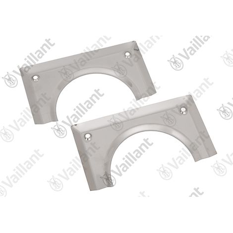 VAILLANT Rosette, DN 125, geteilt (Edelstahl) System 80/125 PP, Fassadensystem Vaillant-Nr. , 0020059480