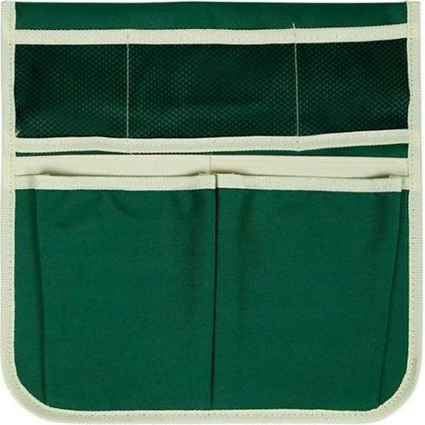 Sacoche de jardin portable pour genouillère, tabouret de jardin, sac de rangement suspendu, vert et beige (1/4)