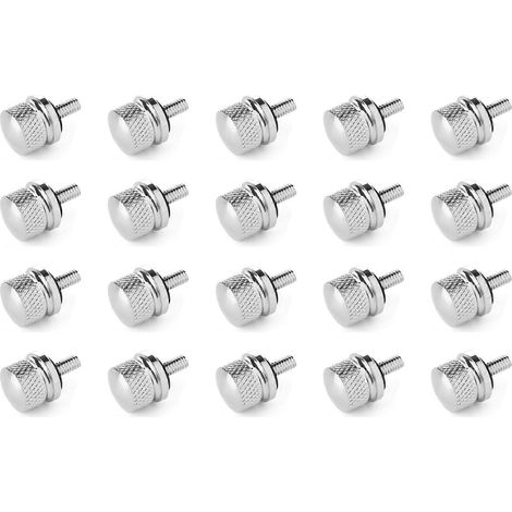 20 cache-vis de boulon de selle en aluminium chromé usiné, Harley Davidson (1/5)