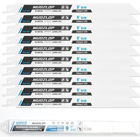 Säbelsägeblätter 225mm 14TPI Metall Set 14TPI 225mm 10 (1/5)