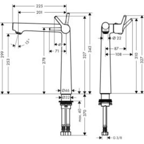 Mitigeur lavabo JACOB DELAFON Brive installation rapide chrome + nettoyant Briochin (1/5)