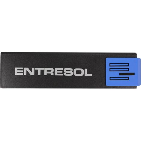 Plaque de porte Entresol - Europe design 175x45mm - 4260211