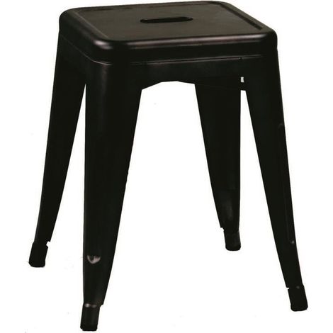 Sgabello Bristol 39x39xh45 cm in Ferro Marrone (1/4)
