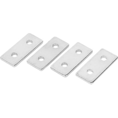 20 pièces plaques de réparation plates en acier au carbone connecteur de fixation pour profilés aluminium 1840 (1/5)