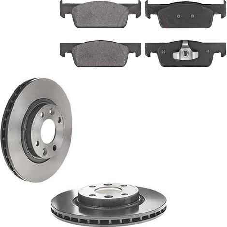 KIT FRENI ANTERIORI compatibile con RENAULT LOGAN/STEPWAY II (L8) - DISCHI + PASTIGLIE OEM: FDB4615 / 18316 , 16150 , 17619 /SOSTITUZIONE DIRETTA/BASSA POLVERE/SILENZIOSO (1/5)