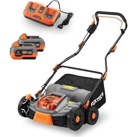 Set Arieggiatore a Batteria 40V FUXTEC FX-E2VE38SET – Funzione 2-in-1 per Arieggiare e Ventilare, Cesto da 45L, Profondità Regolabile