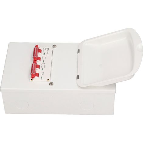 Doppelter Stromverteilerkasten mit Leckageschutz, schienenmontierter Netz-Generator-Umschalter 240–400 V 80 A (1/5)