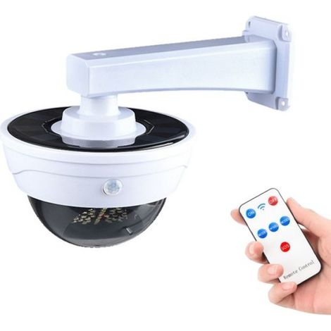 Caméra de Sécurité Solaire - Détecteur de Mouvement - 3 Modes - LED 6000K - IP65 - Télécommande