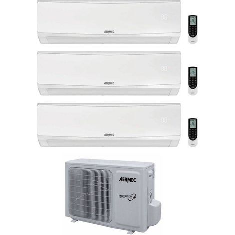 Aermec Climatizzatore Trial Split SPG 9+9+18 con MPG730 R-32 Inverter Wi-Fi Optional Classe A++