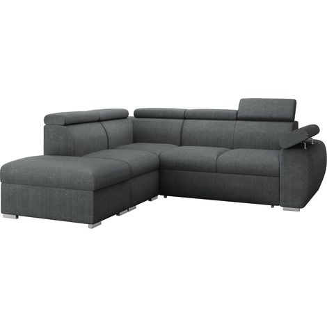 Sofá rinconero Columbus 228, Izquierda, Función de descanso, Almacenaje, 260x230x85cm, 0