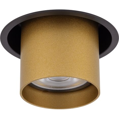 Spot encastré rond doré satiné Mono Slide GU10 10800 (1/5)
