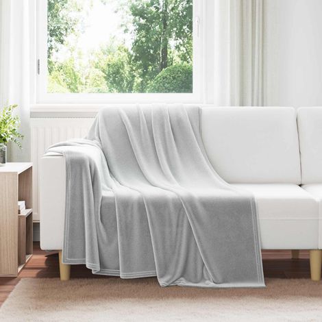 Wohndecken 6 pcs Grau 150 x 200 cm Fleece