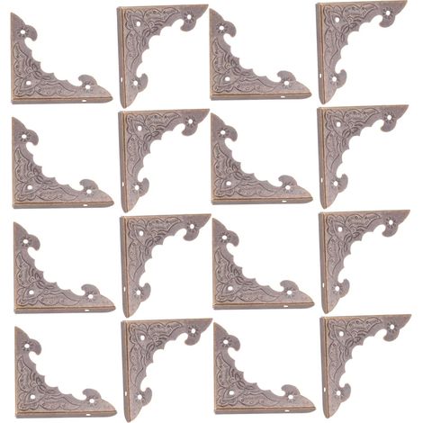 Operitacx Lot de 30 protections d'angle vintage en métal ajouré, coins (1/5)