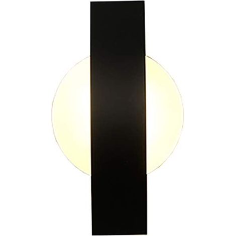 Applique Murale LED Applique Couloir Intérieur 3000K Blanc Chaud Noir Lampe de Couloir Design Moderne Acrylique Lampe de Lit 5W (1/5)