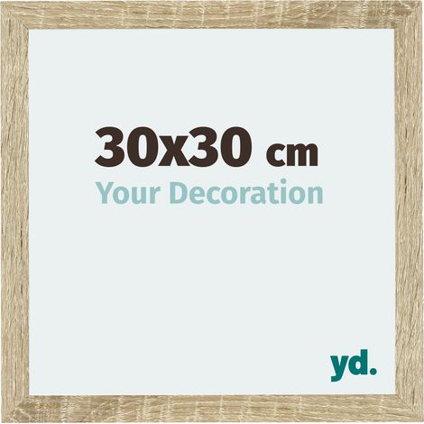 Your Decoration - 30x30 cm - Cadres Photo en MDF Avec Verre acrylique - Anti-Reflet - Excellente Qualité - Chêne Sonoma - Cadre Decoration Murale - Mura. (1/5)