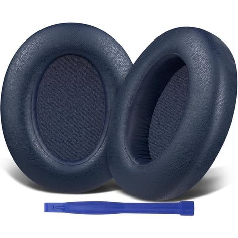 Accessoires audioCoussinets d'oreille de rechange pour casque Sony WH-XB910N Extra Bass les coussinets sont fabriqués en cuir protéiné souple et en mousse absorbant le son - bleu. (1/5)