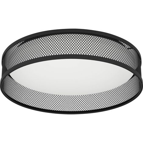 Eglo LED-Deckenleuchte Luppineria schwarz-weiß Ø 38,5 cm Deckenlampen & Kronleuchter