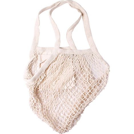 Einkaufsnetz + Innentasche Baumwolle 35xH65cm-MYW54226-Beige-var
