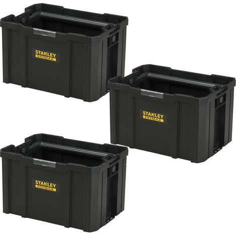 Stanley x3 FatMax PRO-STACK Hard Tote Tool Storage Crate STS175794 FMST1-75794 (1/5)