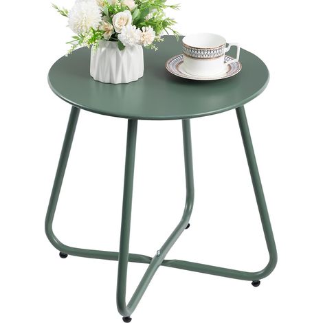 Petite Table Exterieur Table Balcon Ronde Tables d'appoint de Jardin (1/5)