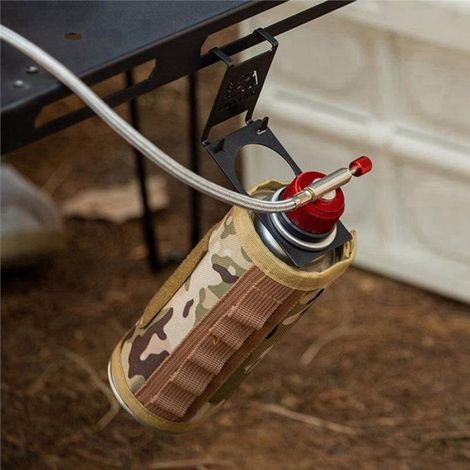 2X Support D'Extension de Brûleur Plat Table de Camping Cintres à Gaz Support de Réservoir de Gaz de Camping Crochets de Réservoir (1/5)